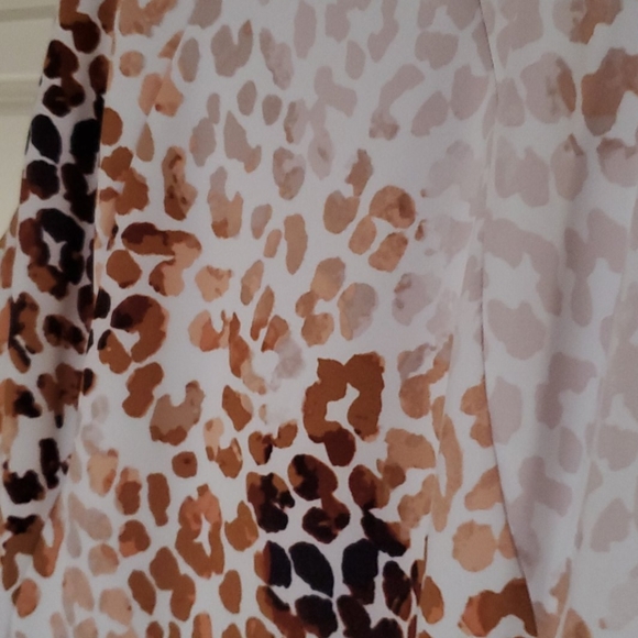 EUC Animal Print Tulip Wrap Dress - Picture 2 of 4